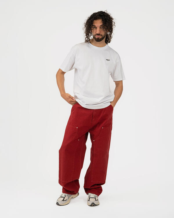 【2セット】Carhartt カーハート 【L】リード＆首輪 赤ワイン＆ブラウン Carhartt WIP OG Double Knee Pant | I035638.H806 | AFEW STORE